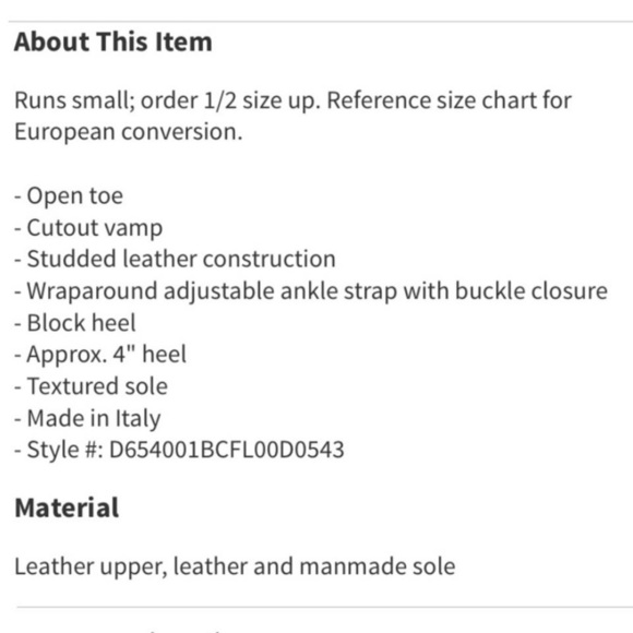 New AGL Tan Studded Ankle Wrap Leather Block Heels - Picture 13 of 14